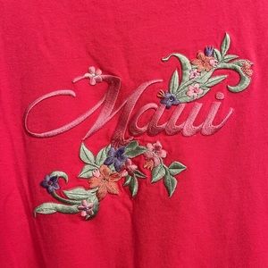 Women’s Embroidered Maui TShirt